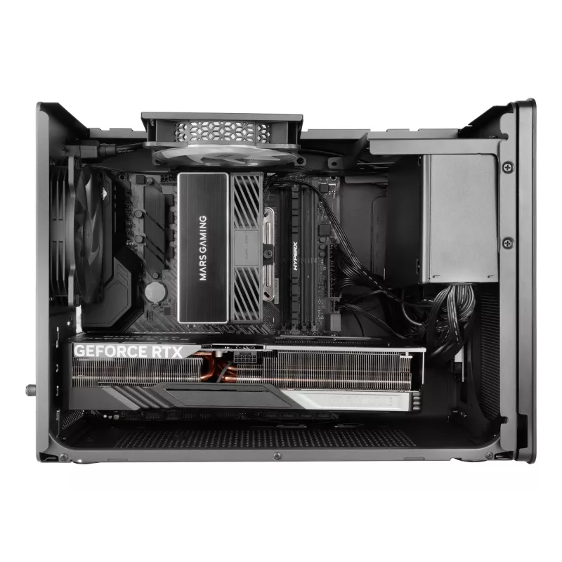 Case PC Mini Tower TACENS Mars Gaming MC-XPRO — Mini-ITX/Micro-ATX, supporto alimentatore SFX, mesh, nero, ventola da 120 mm