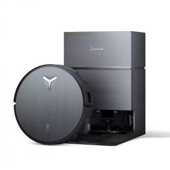 Robot aspirapolvere Ecovacs Deebot X11 Pro Omni — nero, Li‑Ion 6400 mAh, 206 min di autonomia, 0,22 L contenitore polvere, base 2,5 L