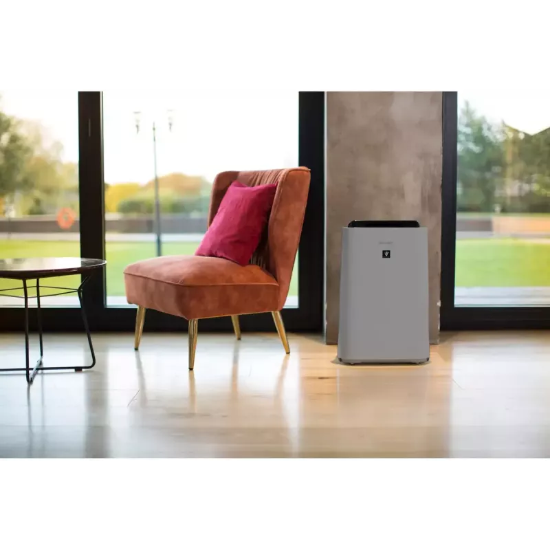 Purificatore d'aria Sharp UA-HD50E-L — copertura 38 m², 306 m³/h, 55 dB, 54 W, grigio, 7,9 kg