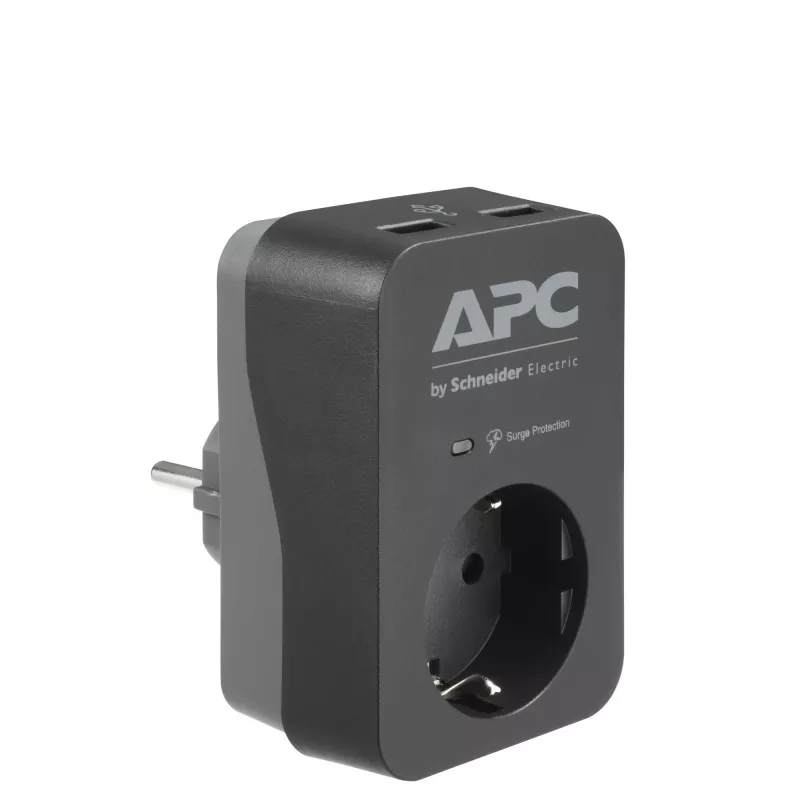 APC PME1WU2B-GR protezione da sovratensione nero, grigio 1 uscita AC 230 V