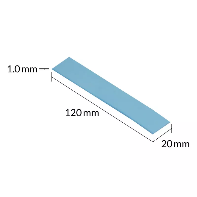 ARCTIC TP-3 Premium Performance pad termico 120 x 20 mm, 1 mm