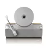 Giradischi a trasmissione a cinghia Lenco LSA-071SI, completamente automatico, grigio, Bluetooth, 3,5 mm, 10 W