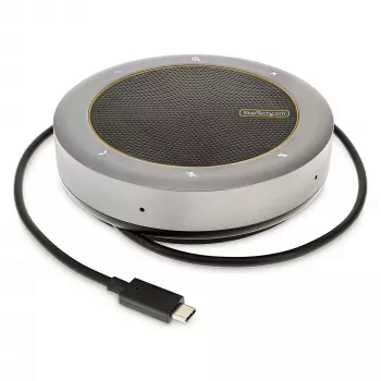 StarTech.com docking station speakerphone USB-C, mini speaker da conferenza portatile e audio dock, USB-C a VGA/HDMI 4K, hub 2x USB-A, microfono/speaker, speakerphone Teams/Zoom/Softphone