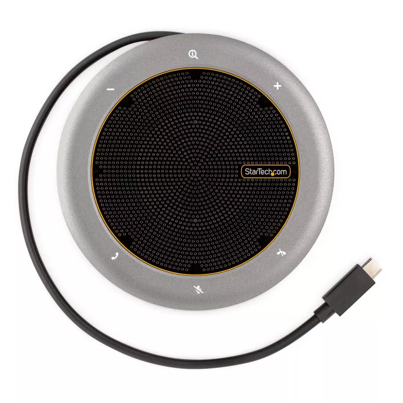 StarTech.com docking station speakerphone USB-C, mini speaker da conferenza portatile e audio dock, USB-C a VGA/HDMI 4K, hub 2x USB-A, microfono/speaker, speakerphone Teams/Zoom/Softphone