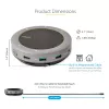 StarTech.com docking station speakerphone USB-C, mini speaker da conferenza portatile e audio dock, USB-C a VGA/HDMI 4K, hub 2x USB-A, microfono/speaker, speakerphone Teams/Zoom/Softphone