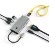 Techly IUSB32C-HUB6HPDI hub interfacce USB 3.2 Gen 1 (3.1 Gen 1) Type-C 5000 Mbit/s alluminio