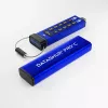 iStorage datAshur PRO+C 256GB | certificato FIPS 140-3 Level 3 | unità USB Type-C sicura | crittografia hardware AES-XTS 256-Bit | protetta da PIN | adattatore Type-C-A incluso