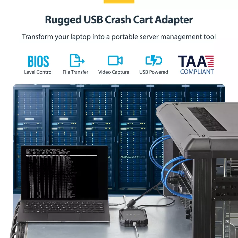 StarTech.com console KVM da laptop a server con case robusto
