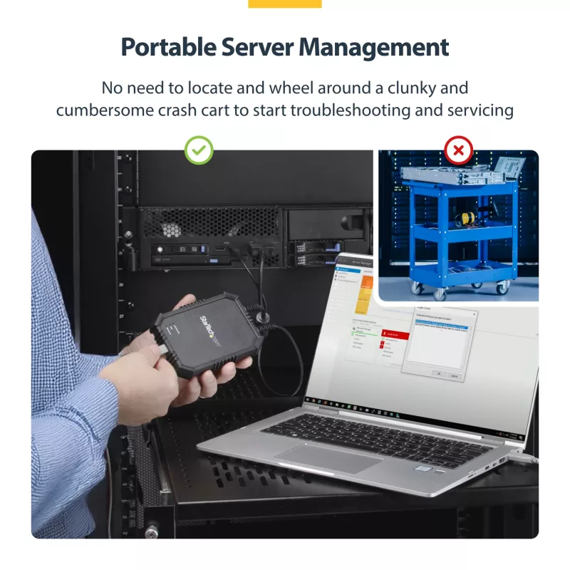 StarTech.com console KVM da laptop a server con case robusto