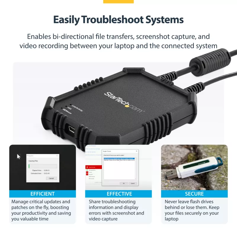 StarTech.com console KVM da laptop a server con case robusto