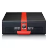 Giradischi audio a trasmissione a cinghia Lenco TT-110 nero rosso semiautomatico