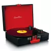 Giradischi audio a trasmissione a cinghia Lenco TT-110 nero rosso semiautomatico
