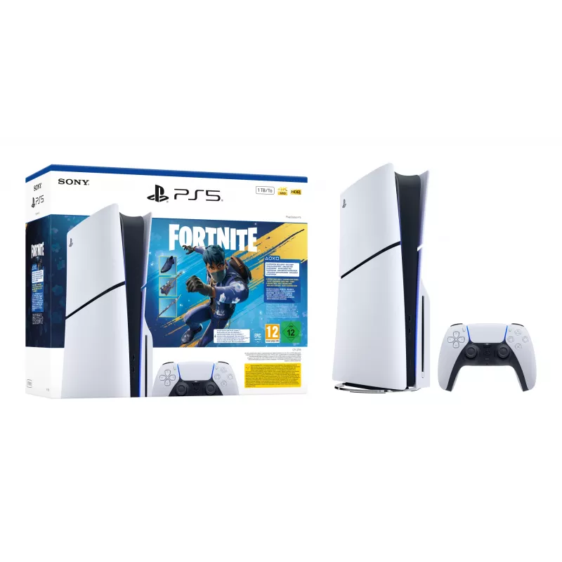 Sony PlayStation 5 - Bundle Fortnite Flowering Chaos 1 TB Wi-Fi nero, bianco
