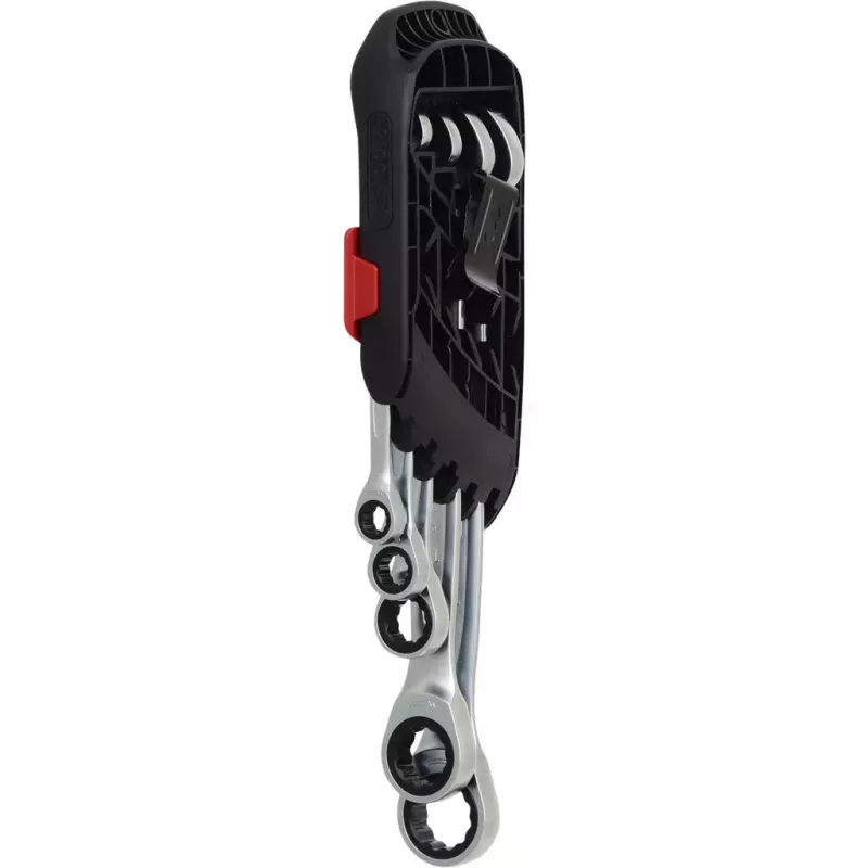 KS Tools DUO GEARplus 503.5205 set di chiavi poligonali a cricchetto, 5 pz.