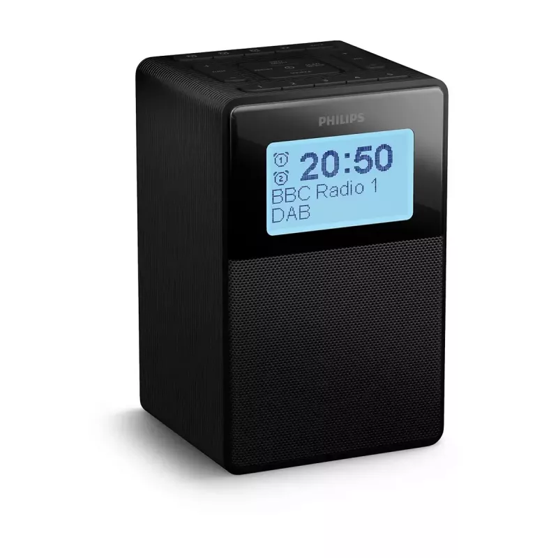 Sveglia digitale Philips TAR5100/10 nero 12/24h LCD Bluetooth