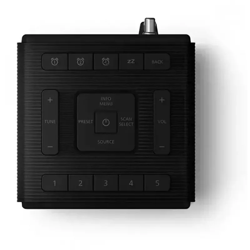 Sveglia digitale Philips TAR5100/10 nero 12/24h LCD Bluetooth