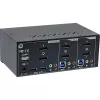 Switch KVM desktop InLine, 2 porte, doppio monitor DP 1.2, 4K, USB 3.0, audio