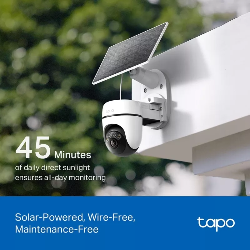 TP-Link Tapo kit telecamera di sicurezza pan/tilt alimentata a energia solare