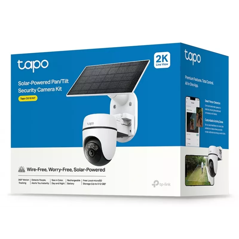 TP-Link Tapo kit telecamera di sicurezza pan/tilt alimentata a energia solare
