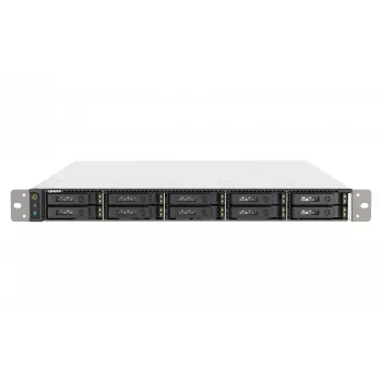 QNAP TS-h1090FU NAS rack (1U) EPYC 7302P 128 GB DDR4 0 TB QuTS hero Black, grigio