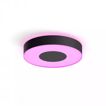 Lampada da soffitto smart Philips Hue Infuse nera Bluetooth LED, Ø 381 mm, H 86 mm