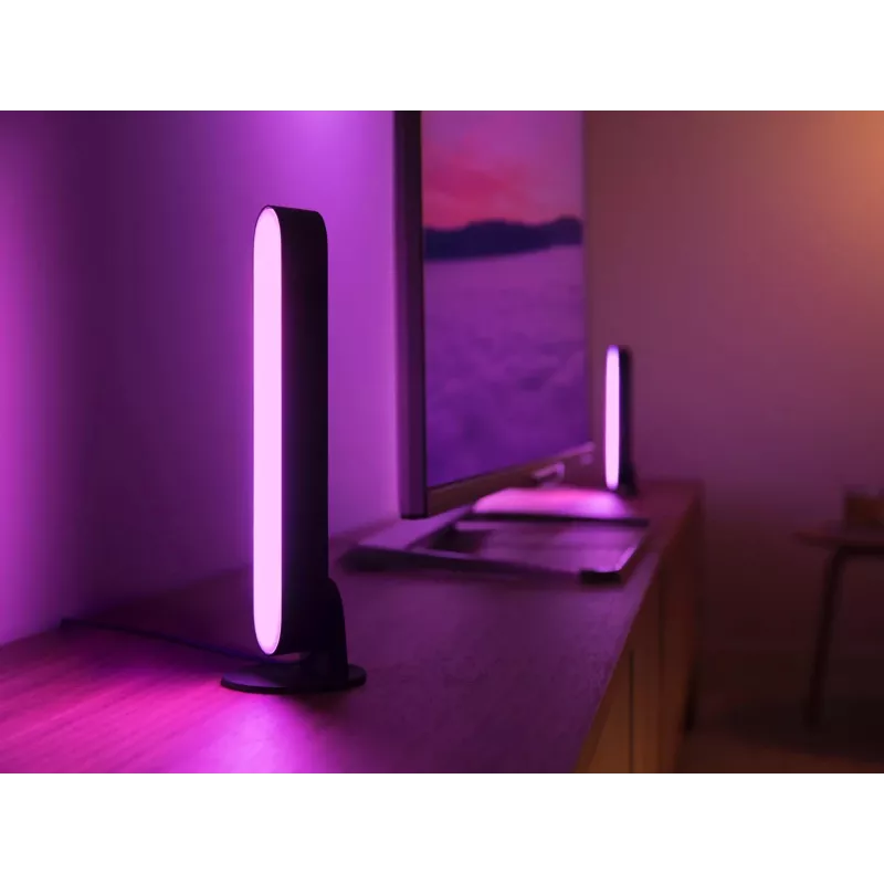 Philips Hue Play light bars kit di avvio – 2 Play light bars + Hue Bridge Pro, Bluetooth, nero, connettore Type-C