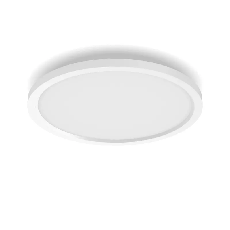 Philips Surimu Round Panel, lampada da soffitto smart, Bluetooth/Zigbee, bianco, alluminio, Multi, 2000 K