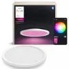 Philips Surimu Round Panel, lampada da soffitto smart, Bluetooth/Zigbee, bianco, alluminio, Multi, 2000 K