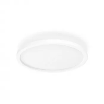 Philips Aurelle Hue lampada pannello rotonda, lampada da soffitto intelligente, Bluetooth/Zigbee, bianco, LED, alluminio, variabile