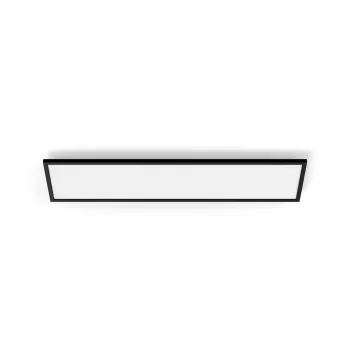 Lampada da soffitto intelligente Signify Philips Aurelle Rectangle Panel — Bluetooth/Zigbee, 1200×300×48 mm, nero