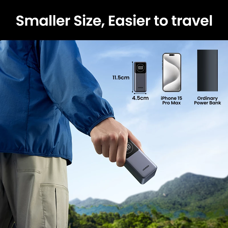 Powerbank portatile Ugreen 12000mAh 100W ricarica rapida