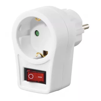 Hama 00223212 adattatore spina di rete tipo F bianco