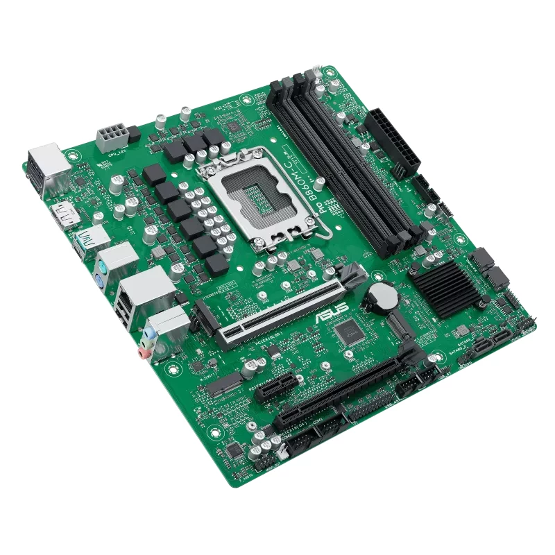 Scheda madre ASUS PRO B860M-C-CSM — Intel B860, LGA 1851 (Socket V1), Micro ATX, 4× DIMM DDR5, 256 GB max