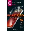 Cellularline Fortified Xtreme Glass - iPhone 16 vetro temperato ultraresistente con bordi rinforzati, facile da applicare ed estremamente resistente