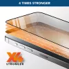 Cellularline Fortified Xtreme Glass - iPhone 16 vetro temperato ultraresistente con bordi rinforzati, facile da applicare ed estremamente resistente