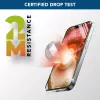Cellularline Fortified Xtreme Glass - iPhone 16 vetro temperato ultraresistente con bordi rinforzati, facile da applicare ed estremamente resistente