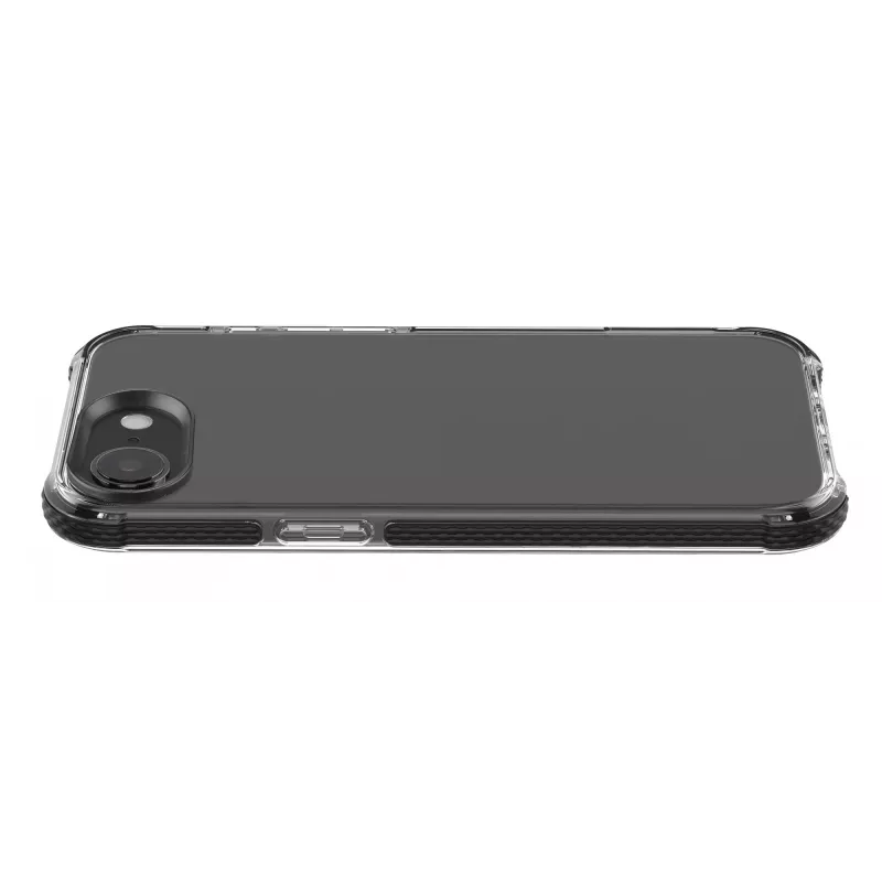 Cellularline Tetra Force Strong Guard – custodia protettiva ultra elastica e antiurto per iPhone 16e con tecnologia antibatterica Microban® integrata