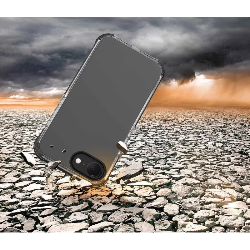 Cellularline Tetra Force Strong Guard – custodia protettiva ultra elastica e antiurto per iPhone 16e con tecnologia antibatterica Microban® integrata