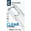 Cellularline Clear Protect – custodia rigida per iPhone 16 Pro Max con bordi in gomma
