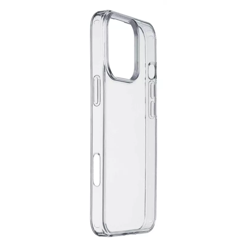 Cellularline Clear Protect – custodia rigida per iPhone 16 Pro Max con bordi in gomma