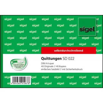 Modulo commerciale Sigel SD022 verde A6 Q
