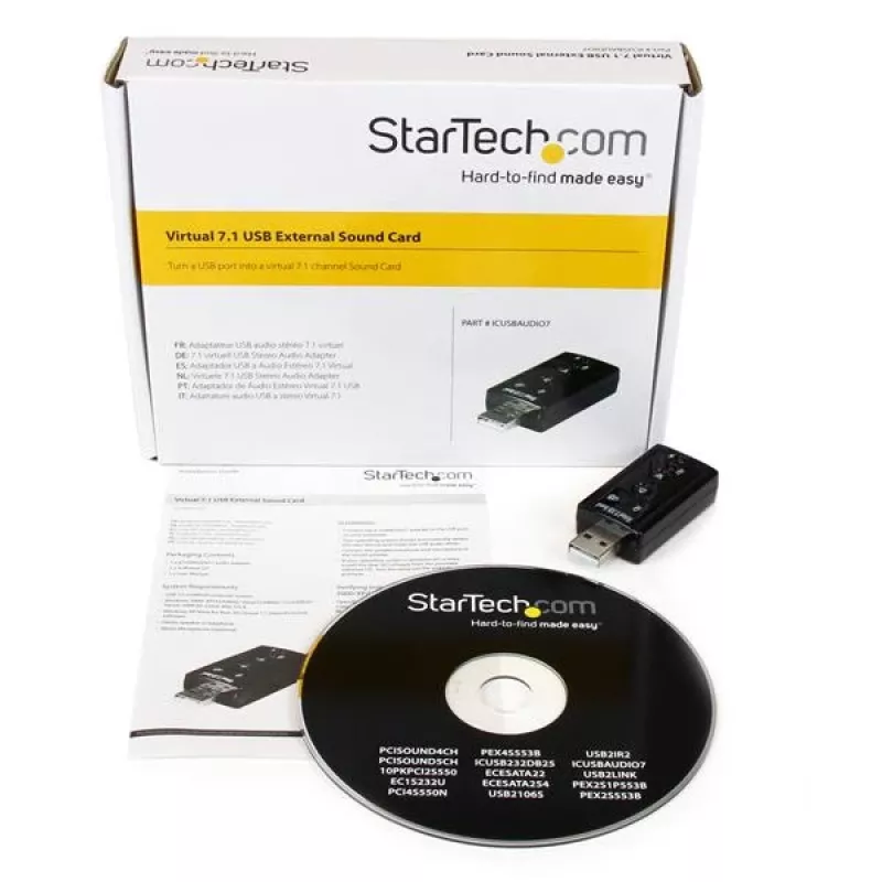 StarTech.com Adattatore audio stereo USB Virtual 7.1 Scheda audio esterna