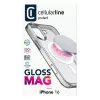 Cellularline Gloss Mag – iPhone 16 Custodia magnetica per ricaricare e fissare al caricabatterie MagSafe