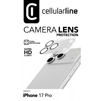 Cellularline obiettivo per fotocamera - iPhone 17 Pro protezione per la fotocamera