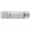 Hama C-Laeta chiavetta USB 128 GB USB Type-A / USB Type-C 3.2 Gen 1 (3.1 Gen 1) argento