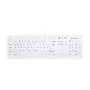 Tastiera RF wireless Active Key AK-C8100 — full-size 105 tasti, ufficio, bianco, layout tedesco