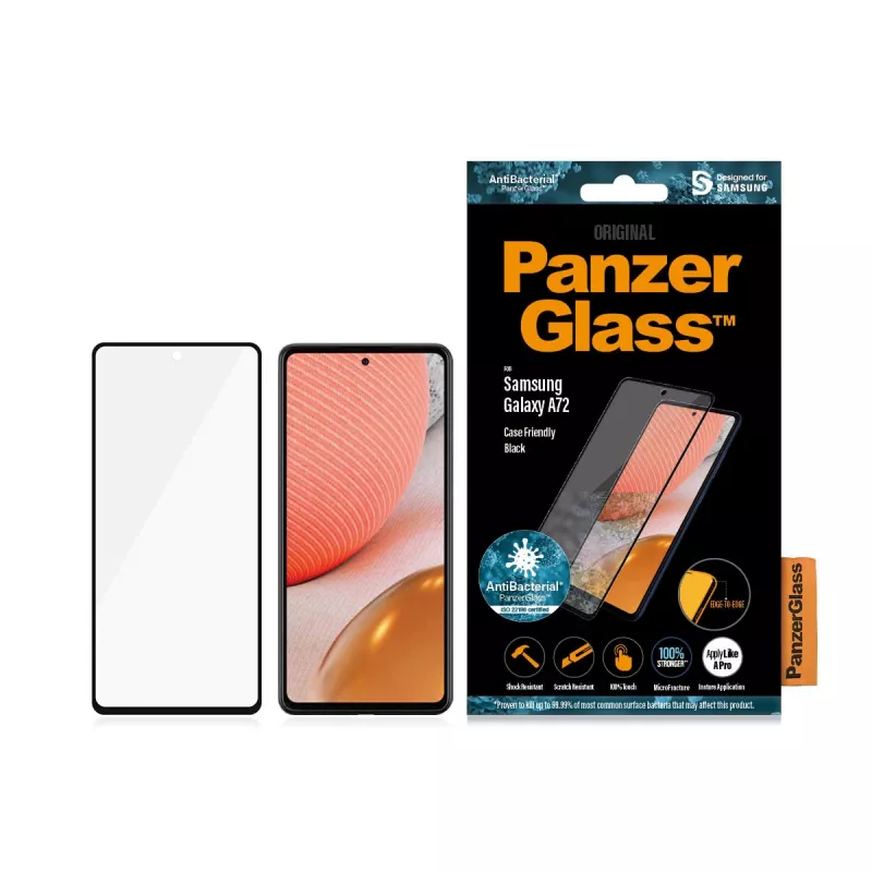 Vetro protettivo per display PanzerGlass Samsung Galaxy A72 antigraffio e antiurto