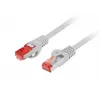 Lanberg PCF6-10CU-0150-S Cat6 S/FTP LSZH cavo patch, 1,5 m, grigio