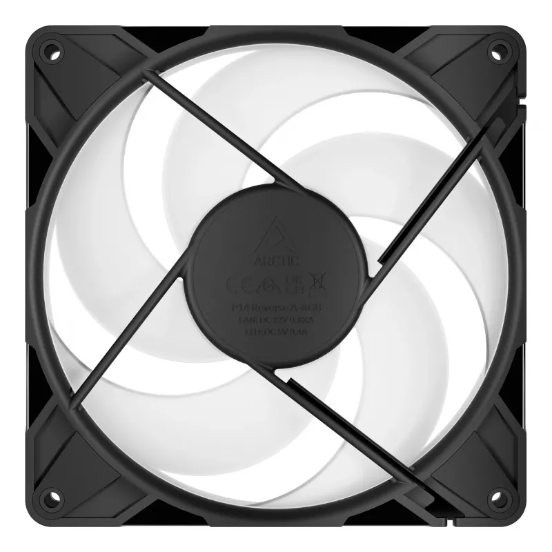 ARCTIC Freezer P14 Pro Reverse A-RGB - confezione da 3 - ventola A-RGB PWM 140 mm con distributore di cavi