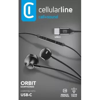 Cellularline ORBIT cuffie stereo con microfono e telecomando